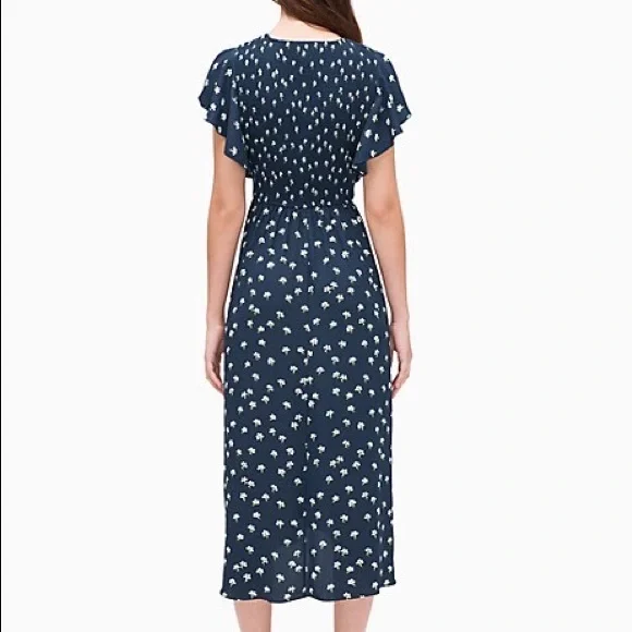 Kate Spade Daisy Toss Flutter Sleeve Dress - Picture 2 of 6